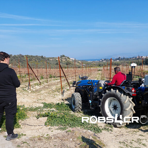 robs4crops blue traktor in a field