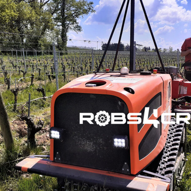 robs4crops robot in a grape field